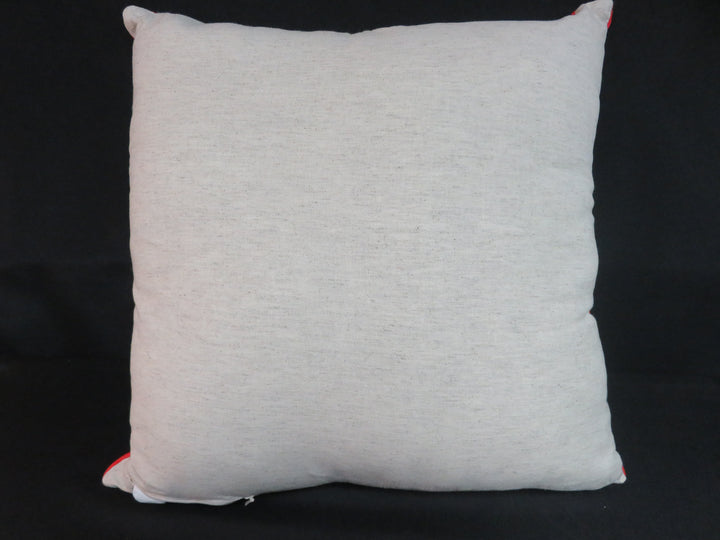Red Plaid Throw Pillow