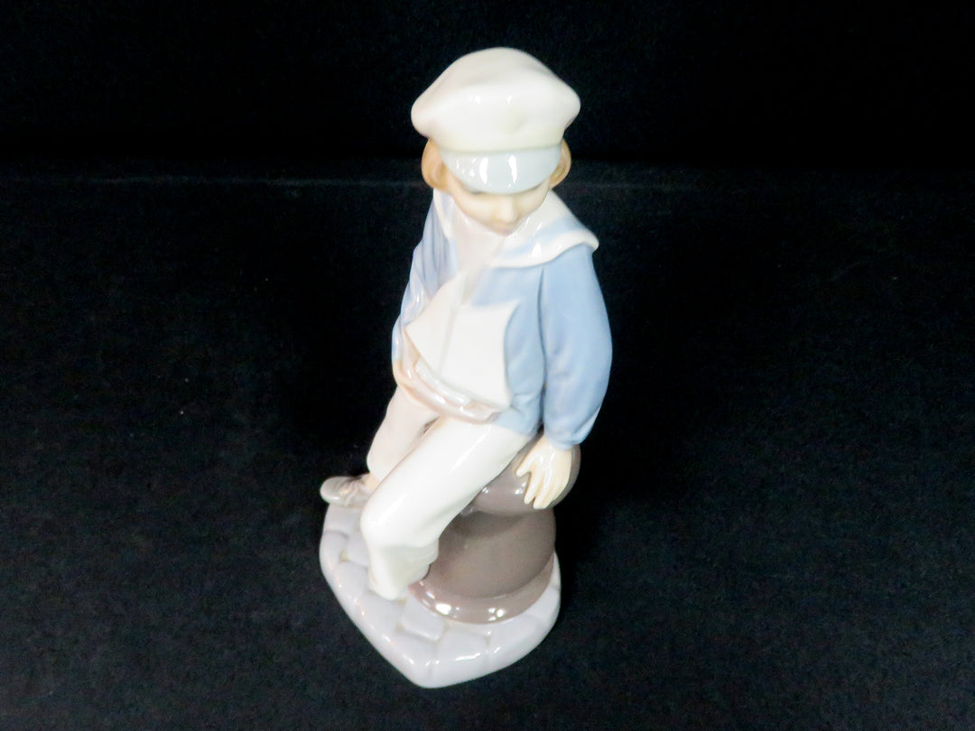 Lladró Sailor with Sailboat