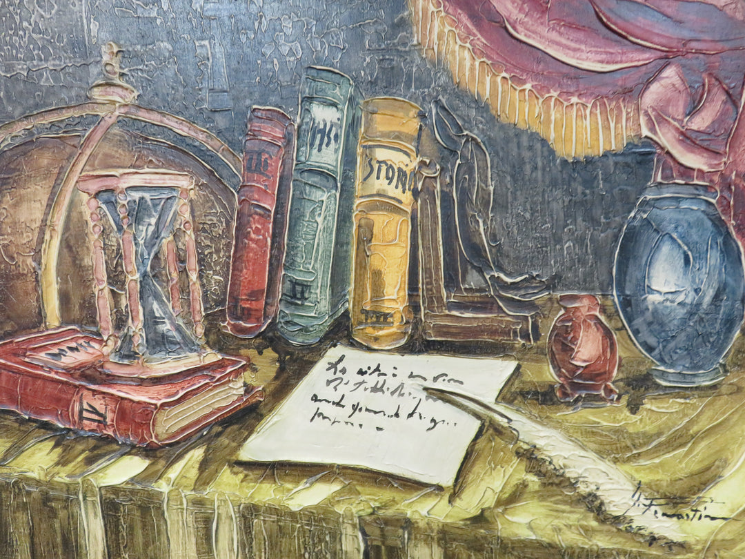Still Life with Books and Globe