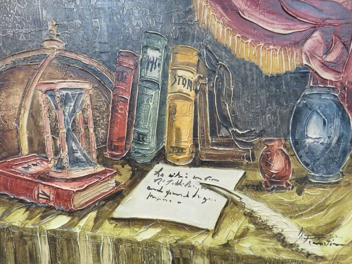 Still Life with Books and Globe