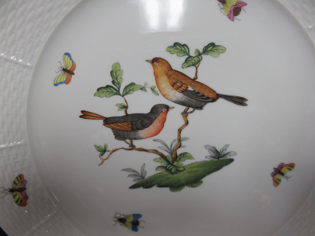 12 Herend Rothschild Bird Dinner Plates