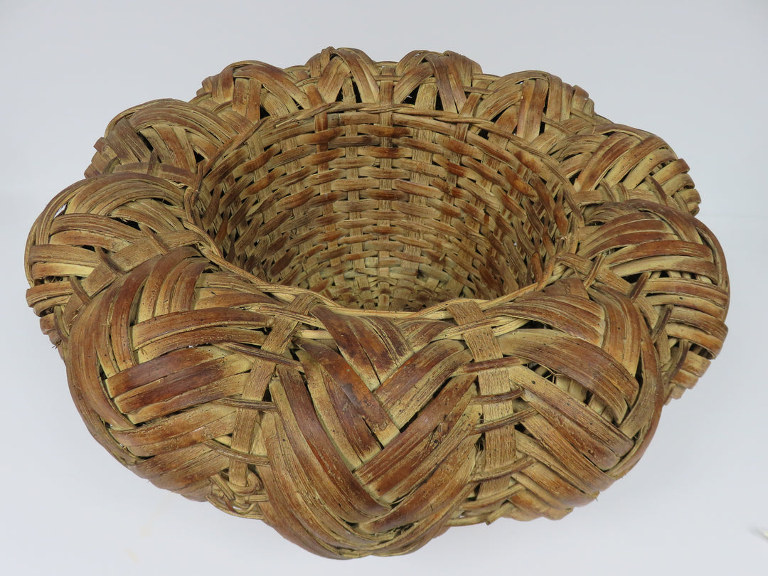 Vintage Japanese Bamboo Basket