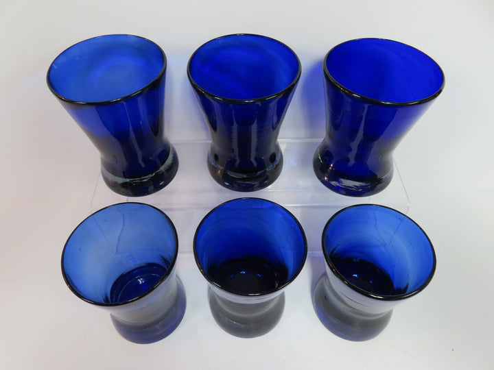 Hand Blown Cobalt Glasses