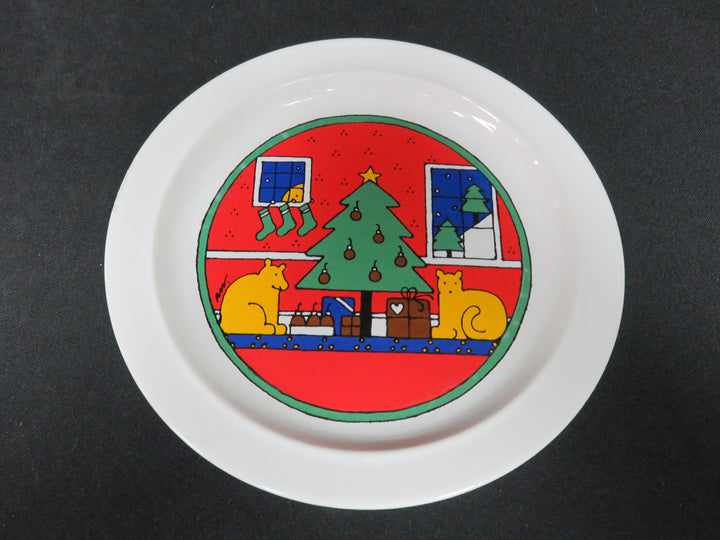 Vintage Houze Christmas Plates