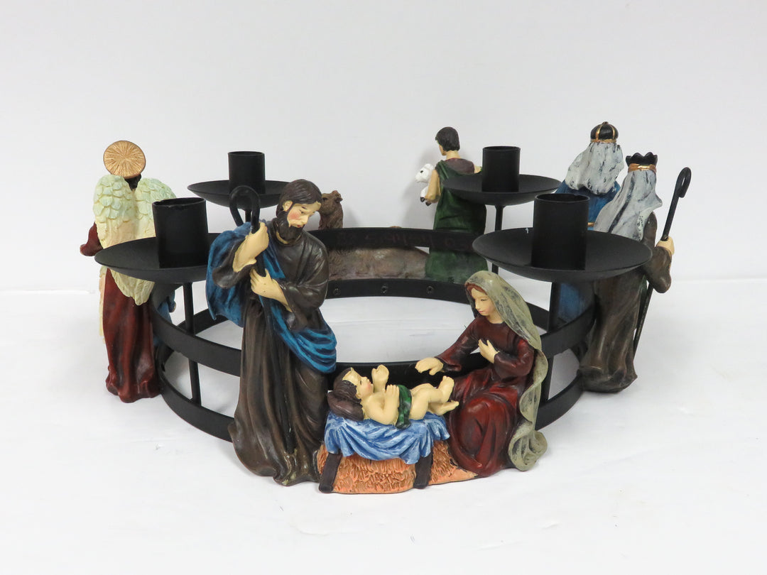 Nativity Scene Candleholder