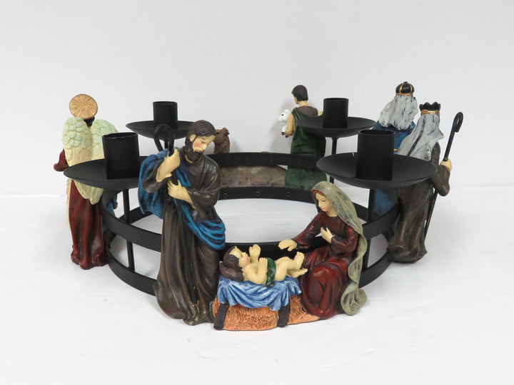 Nativity Scene Candleholder
