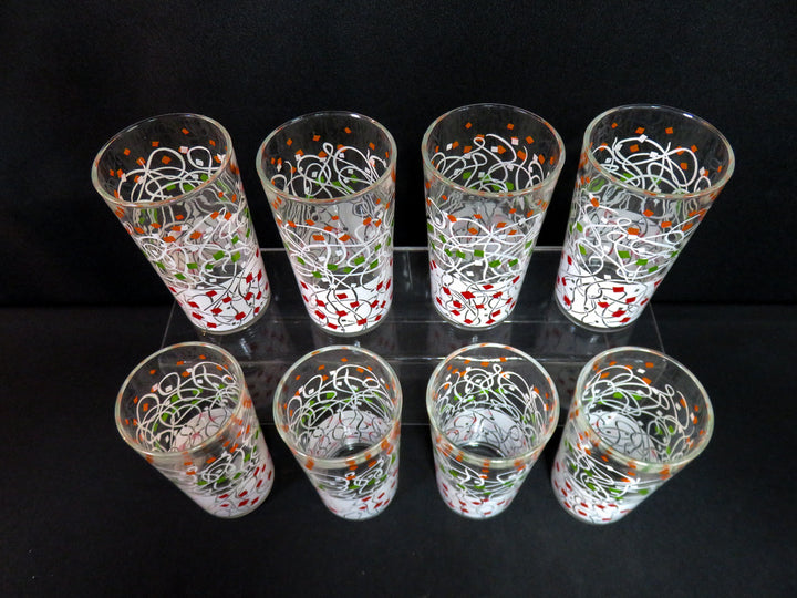 Hazel Atlas MCM Confetti Glasses