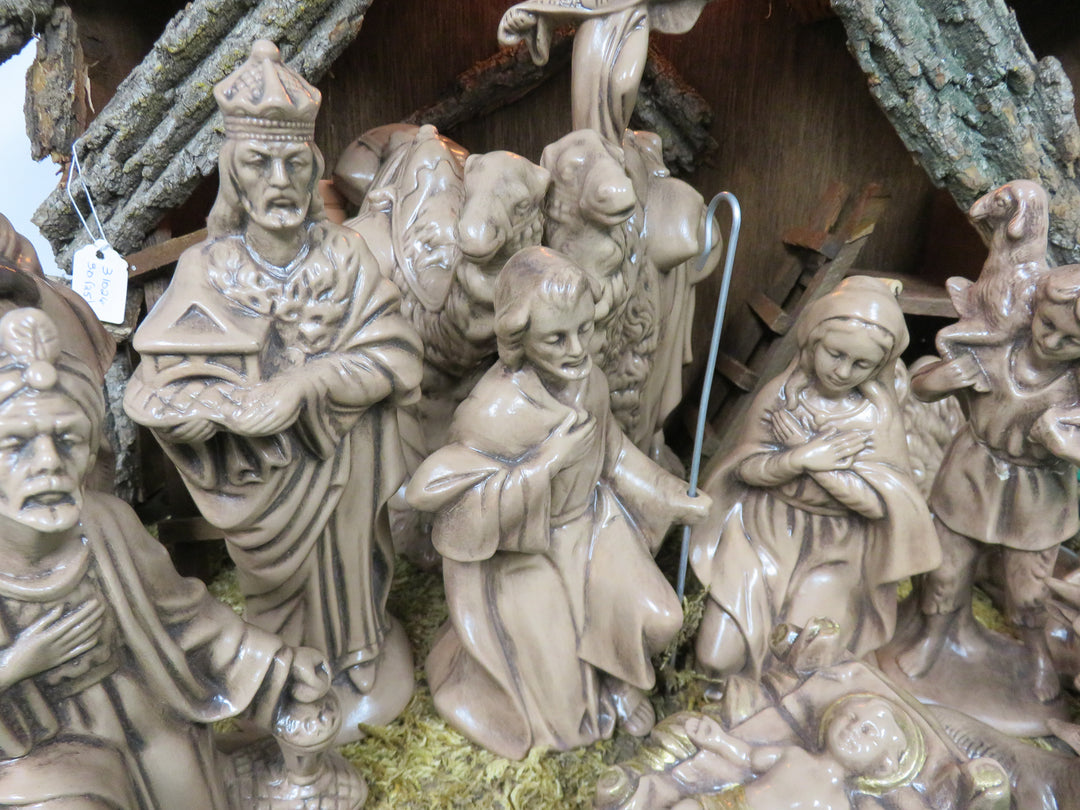 Ceramic Illuminated Nativity Set