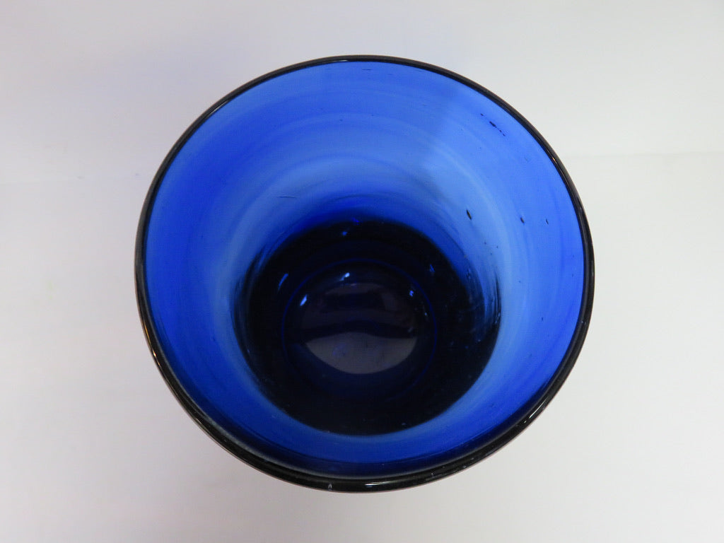 Hand Blown Cobalt Glasses