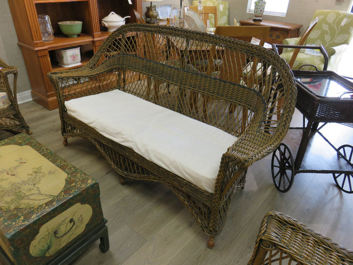 Antique Wicker Sofa