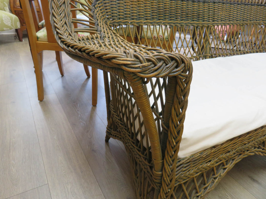 Antique Wicker Sofa