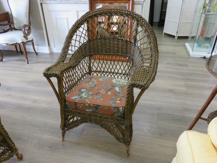 Brown Wicker Chair