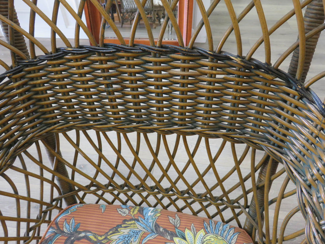 Brown Wicker Chair