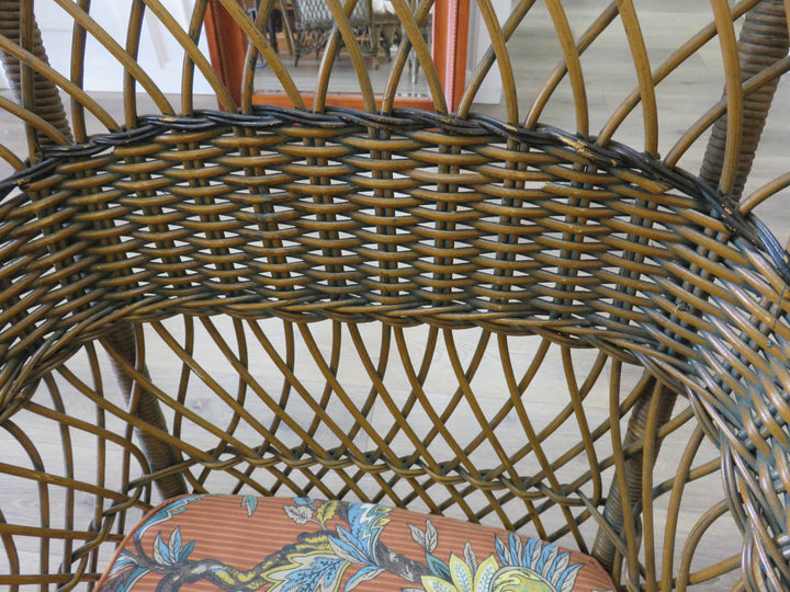 Brown Wicker Chair