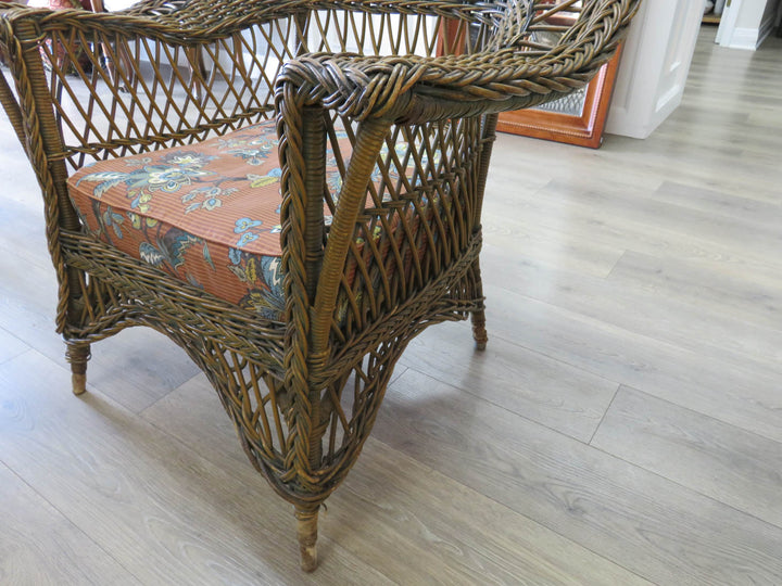 Brown Wicker Chair