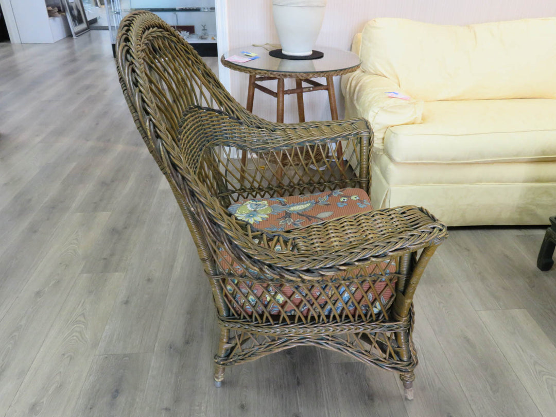 Brown Wicker Chair