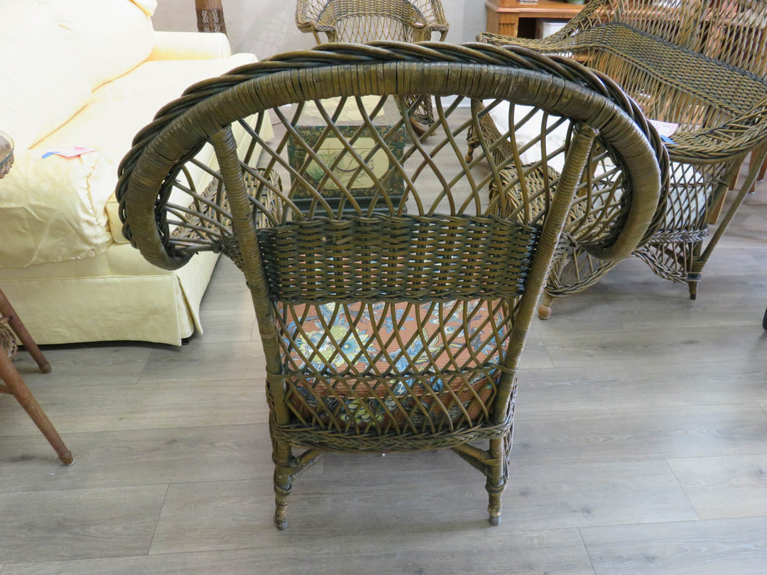 Brown Wicker Chair