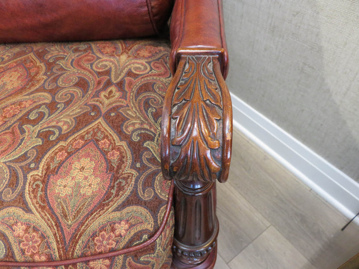 Plunkett Brown Paisley Arm Chair