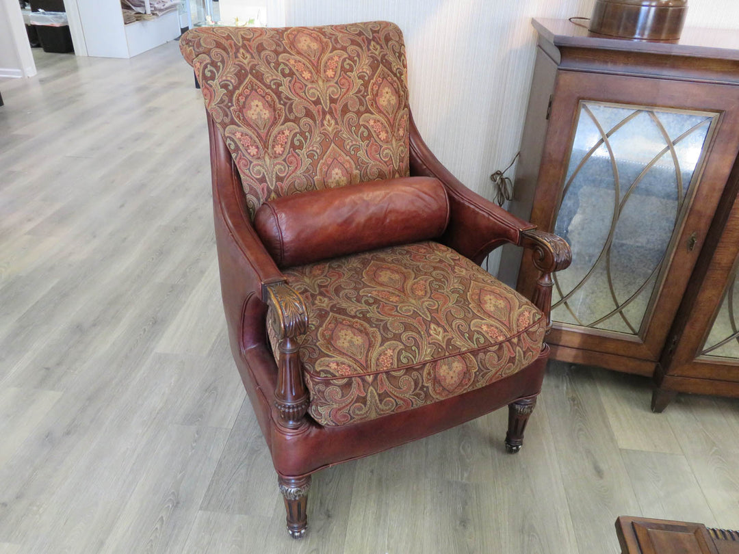 Plunkett Brown Paisley Arm Chair
