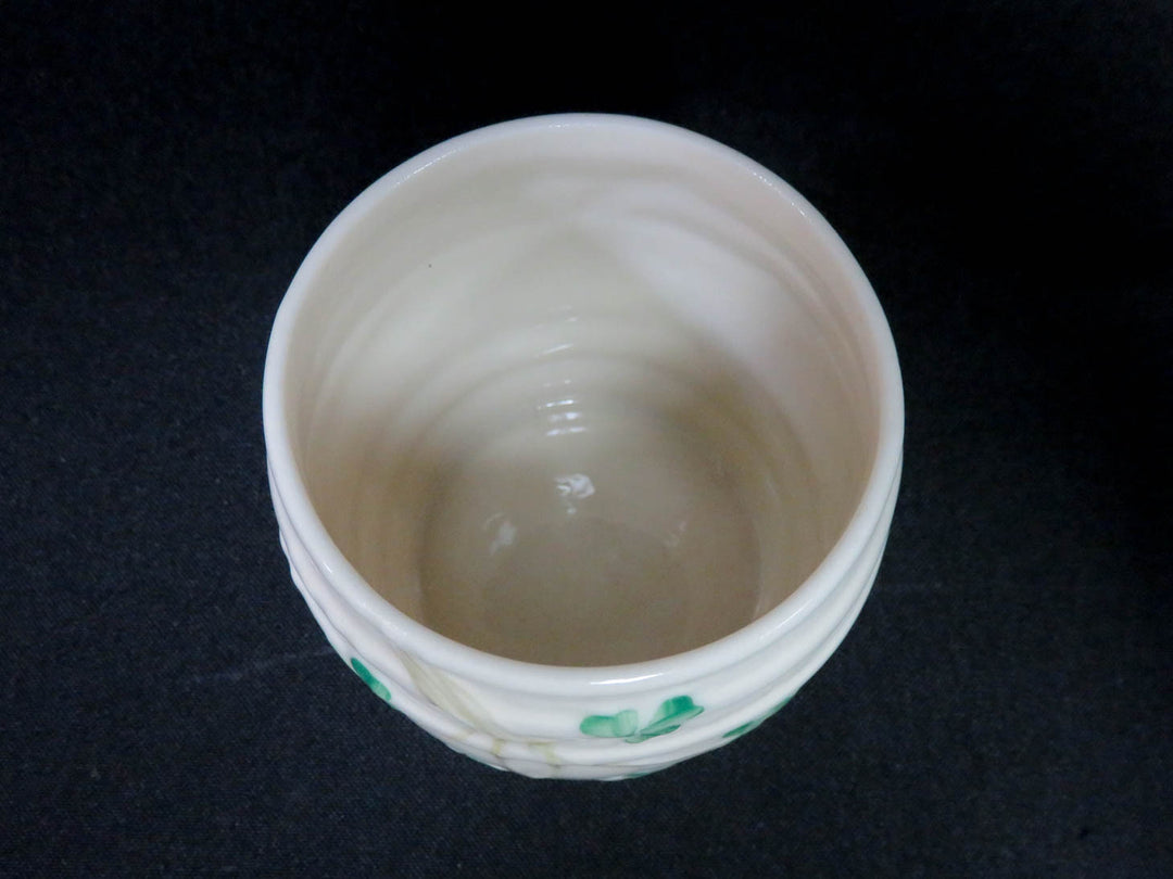 Belleek Barrel Jam Jar