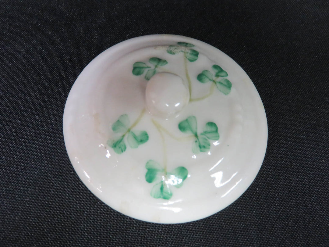Belleek Barrel Jam Jar