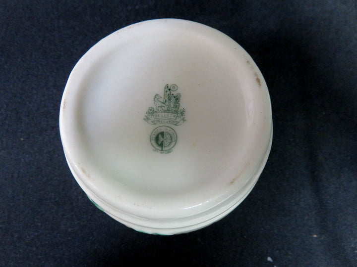Belleek Barrel Jam Jar