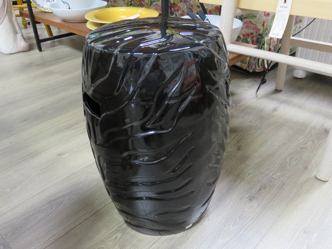 Black Garden Stool