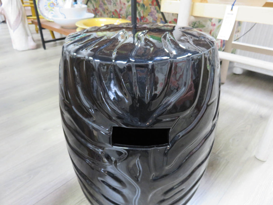 Black Garden Stool