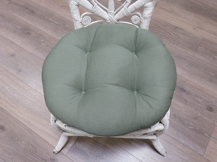 White Wicker Side Chair