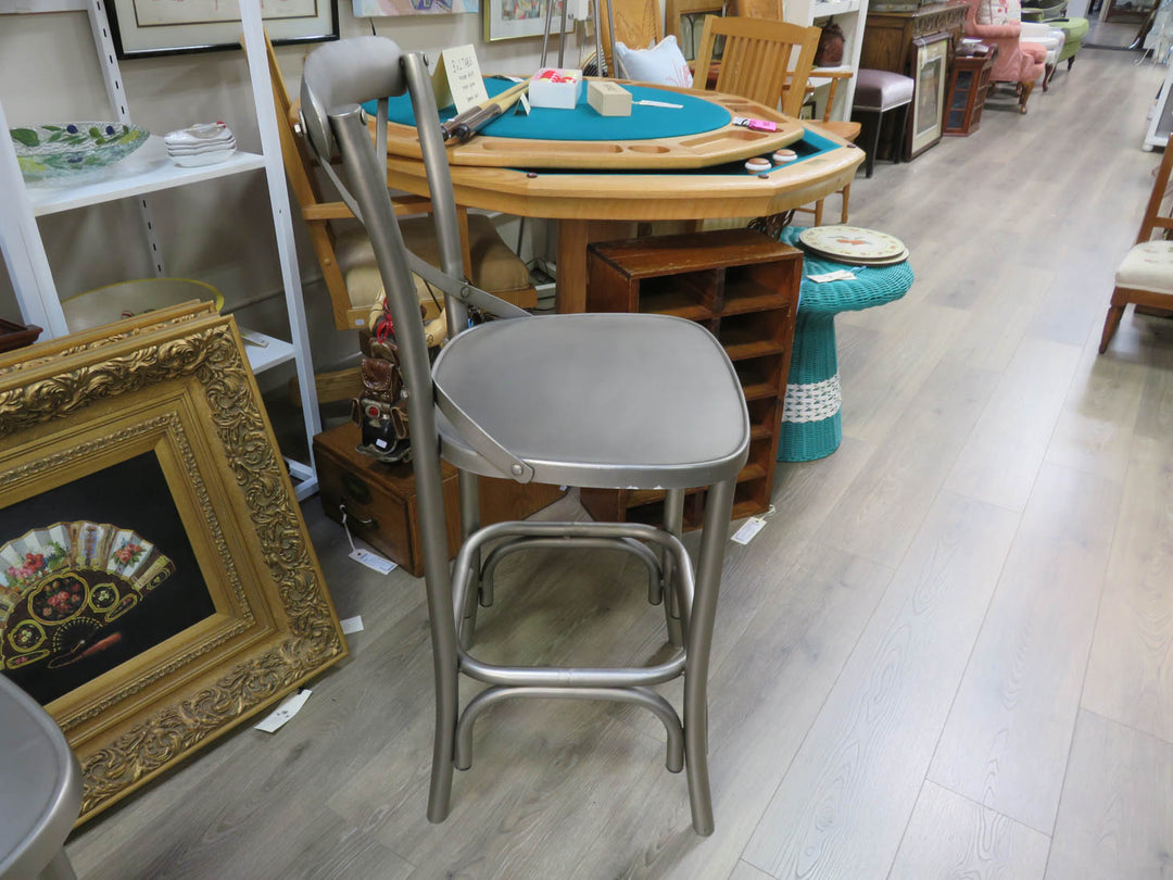 Two Metal Counter Stools