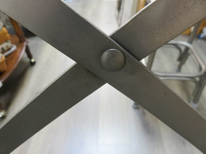 Two Metal Counter Stools