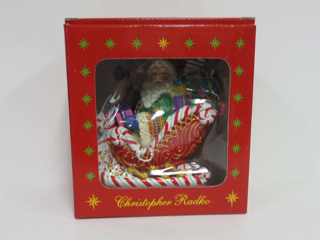 Radko Santa's Sleigh Ornament