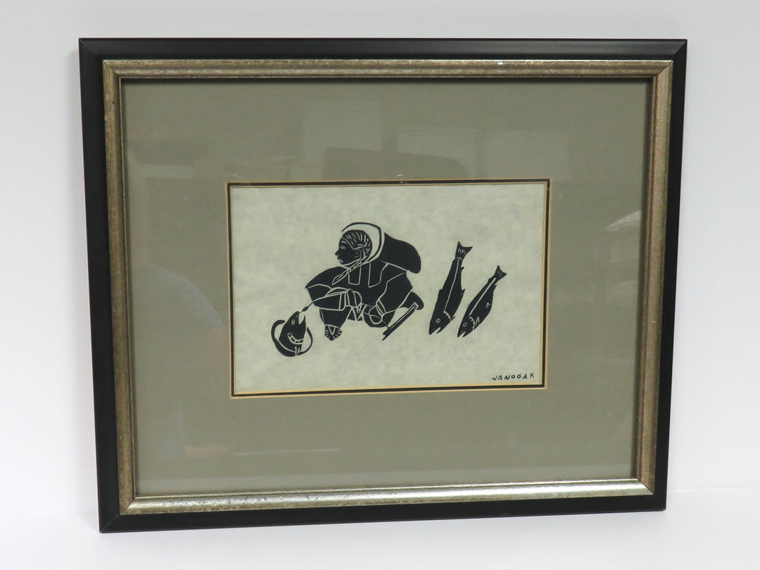 Inuit Woodblock Print