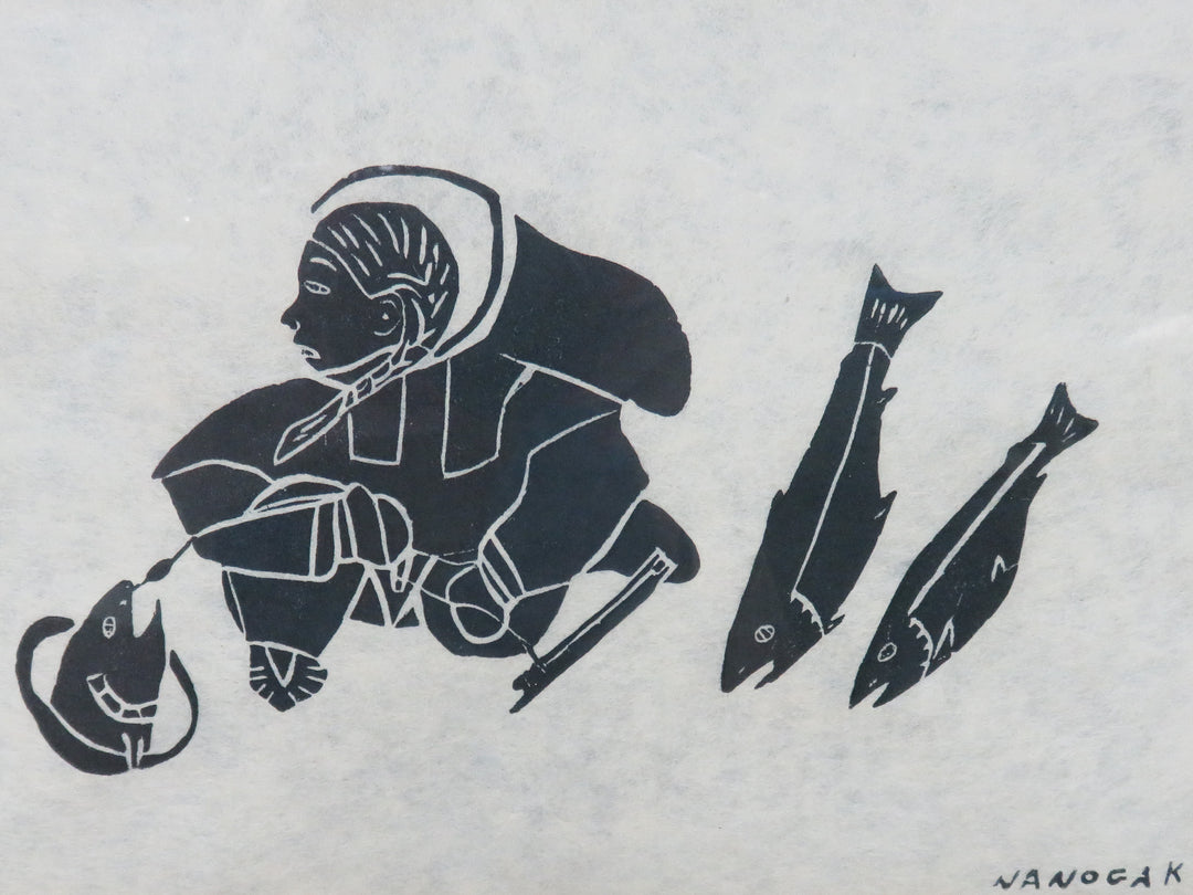 Inuit Woodblock Print
