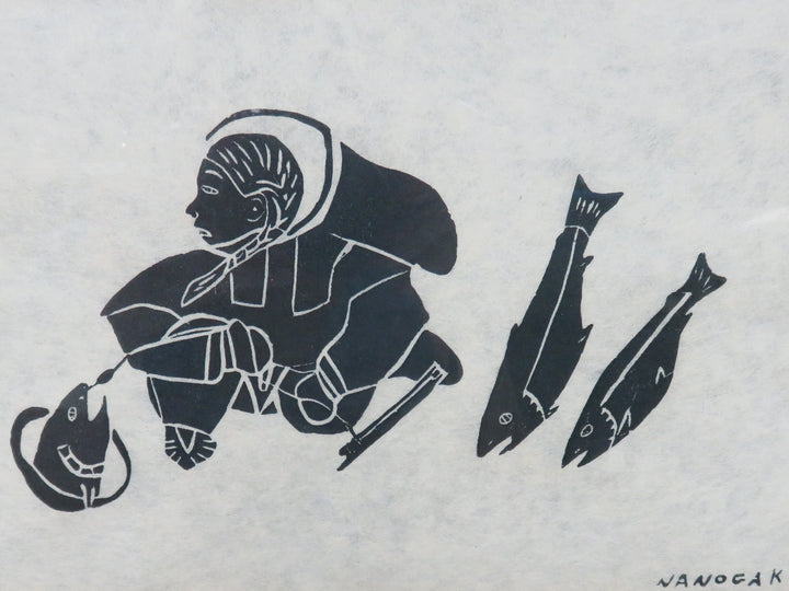 Inuit Woodblock Print