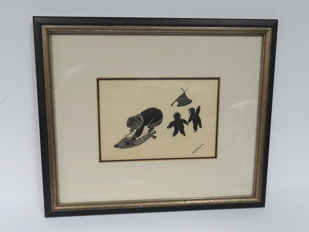 Inuit Woodblock Print