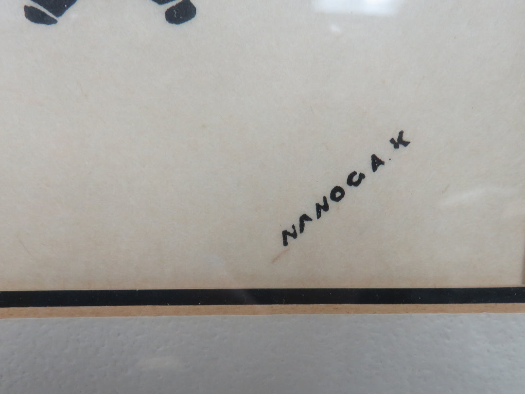 Inuit Woodblock Print