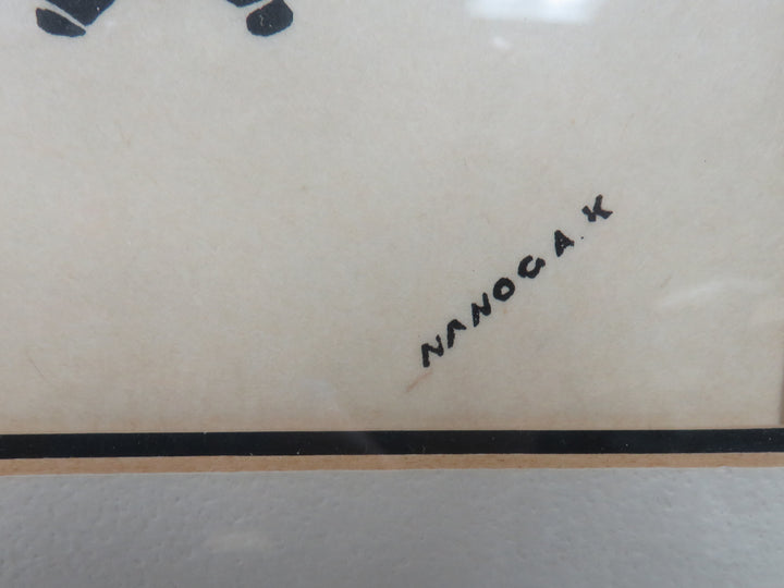 Inuit Woodblock Print