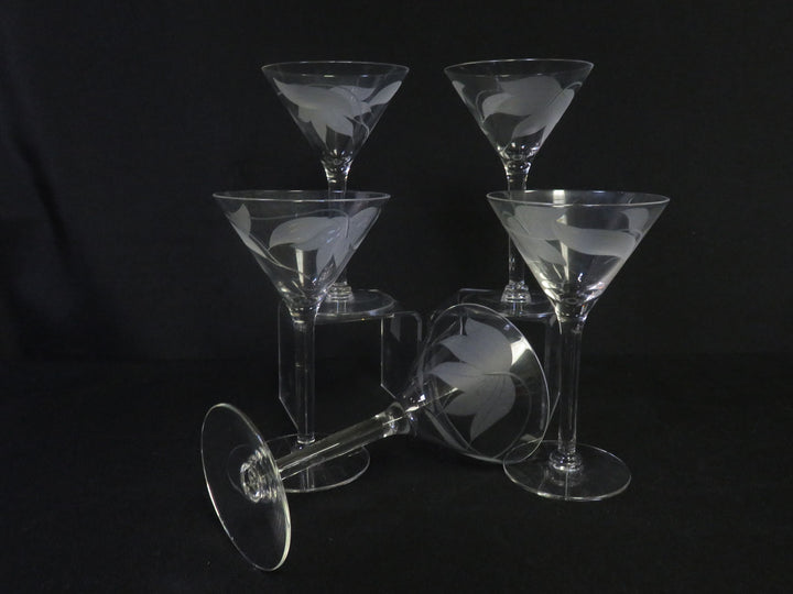 Etched Martini Glasses