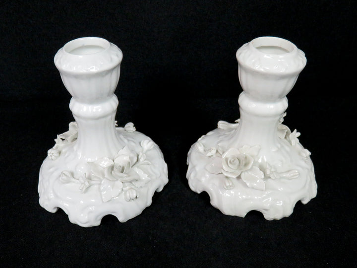 White Rose Candleholders