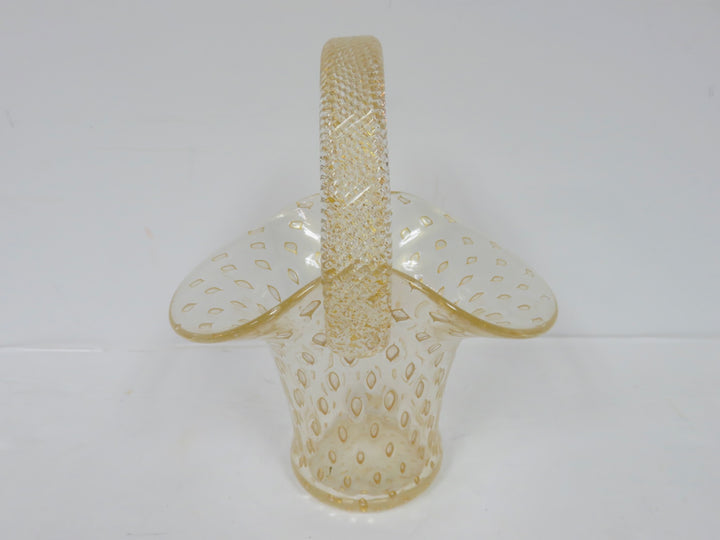 Murano Art Glass Basket