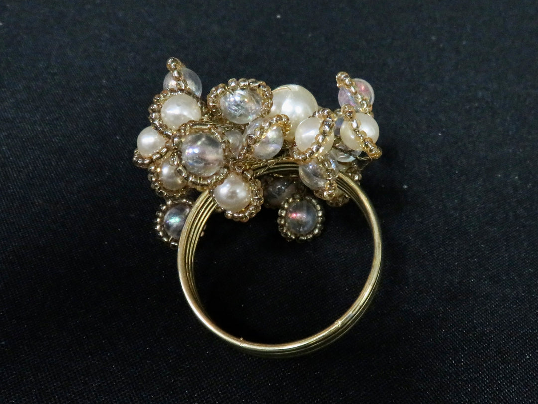 Gold and Pearl Napkin Rings