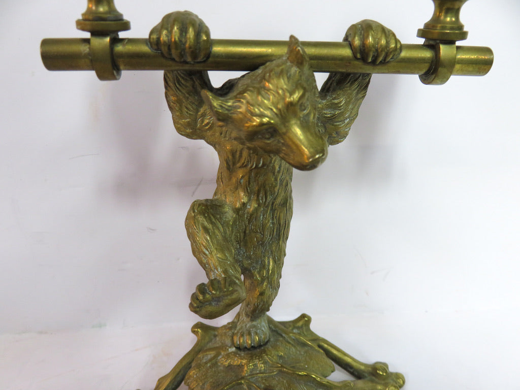 Unique Dancing Bear Candleholders