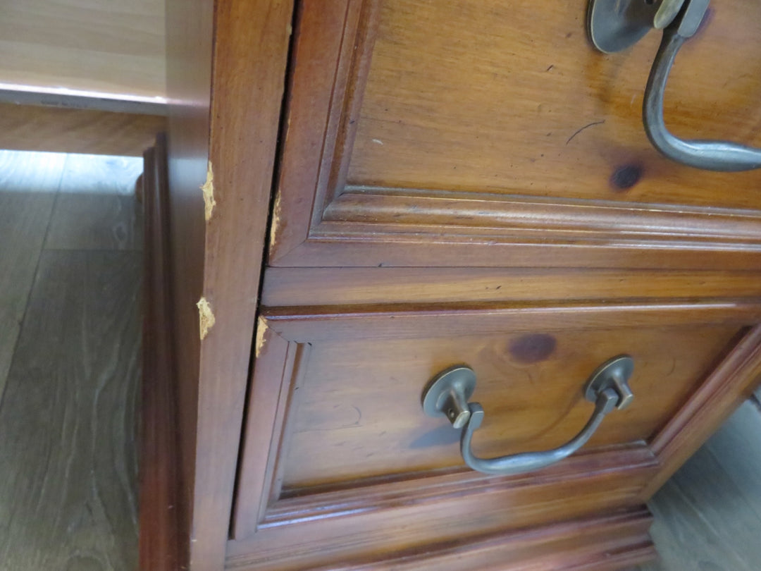 Sligh Leather Topped Executive Desk