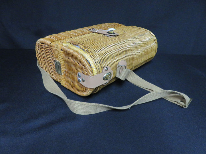 Vintage Wicker Wine Carrier