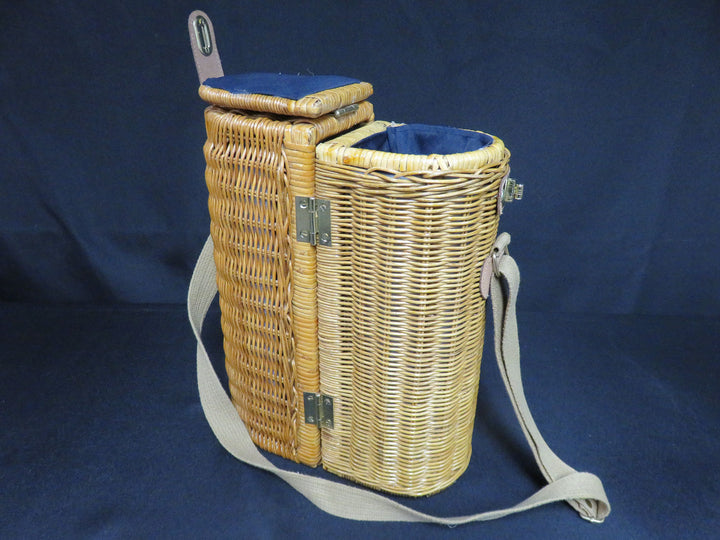 Vintage Wicker Wine Carrier