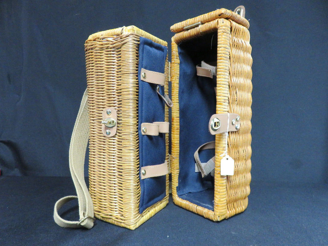 Vintage Wicker Wine Carrier