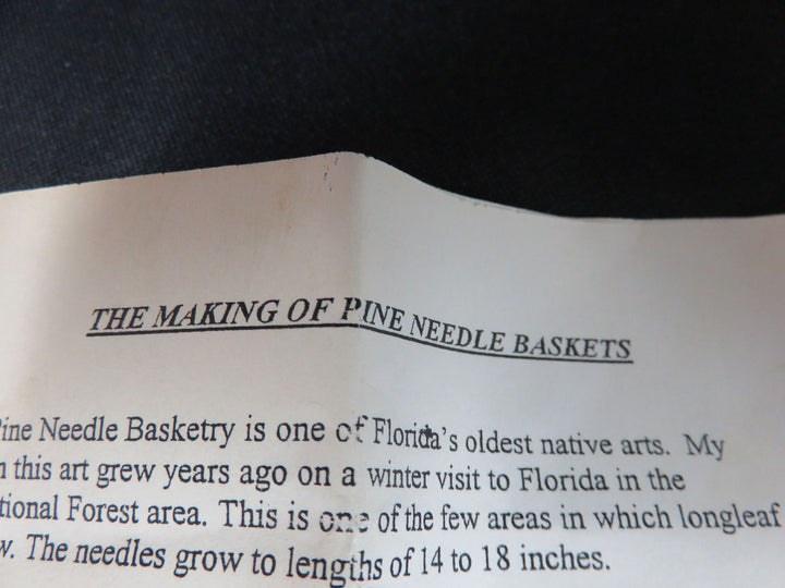 Pine Needle Basket