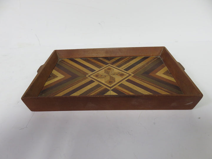 Hand Crafted Small Marquetry Tray
