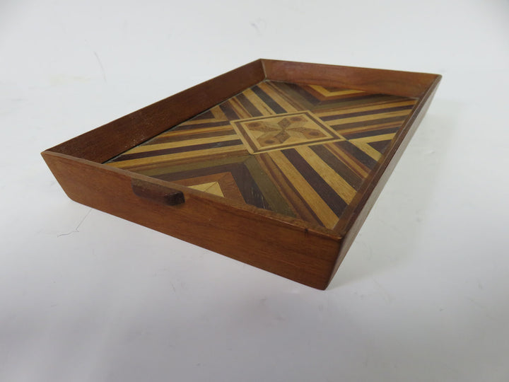Hand Crafted Small Marquetry Tray